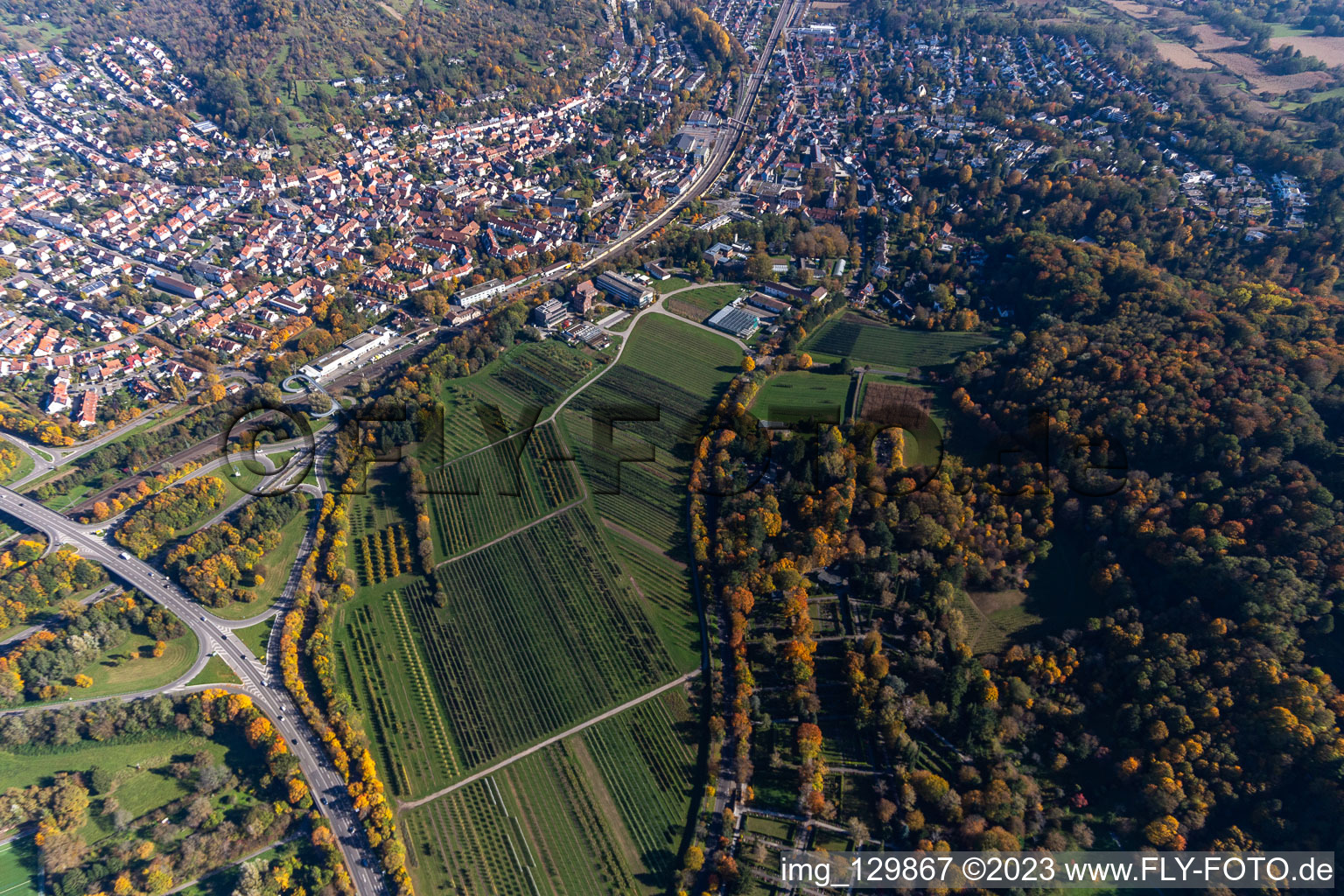 Luftbild von Landwirtschaftliches Technologiezentrum Augustenberg im Ortsteil Durlach in Karlsruhe im Bundesland Baden-Württemberg, Deutschland