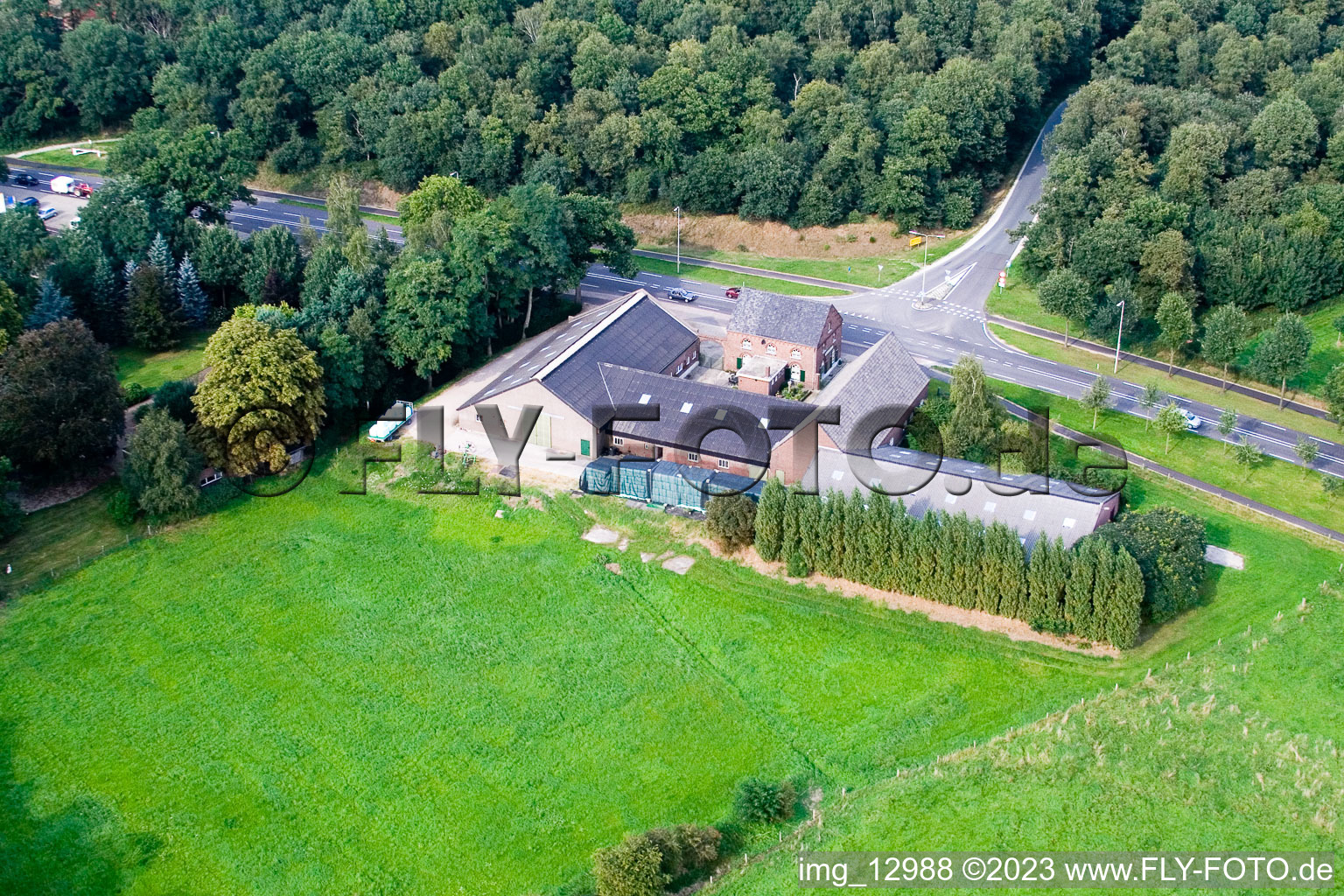 De Hamert im Bundesland Limburg, Niederlande aus der Drohnenperspektive