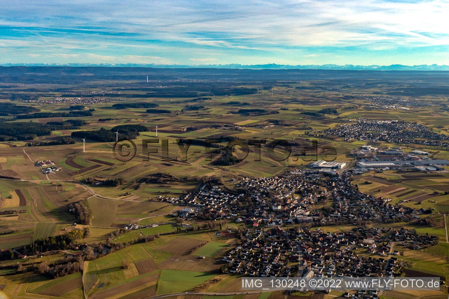 Drohnenbild von Schramberg im Bundesland Baden-Württemberg, Deutschland