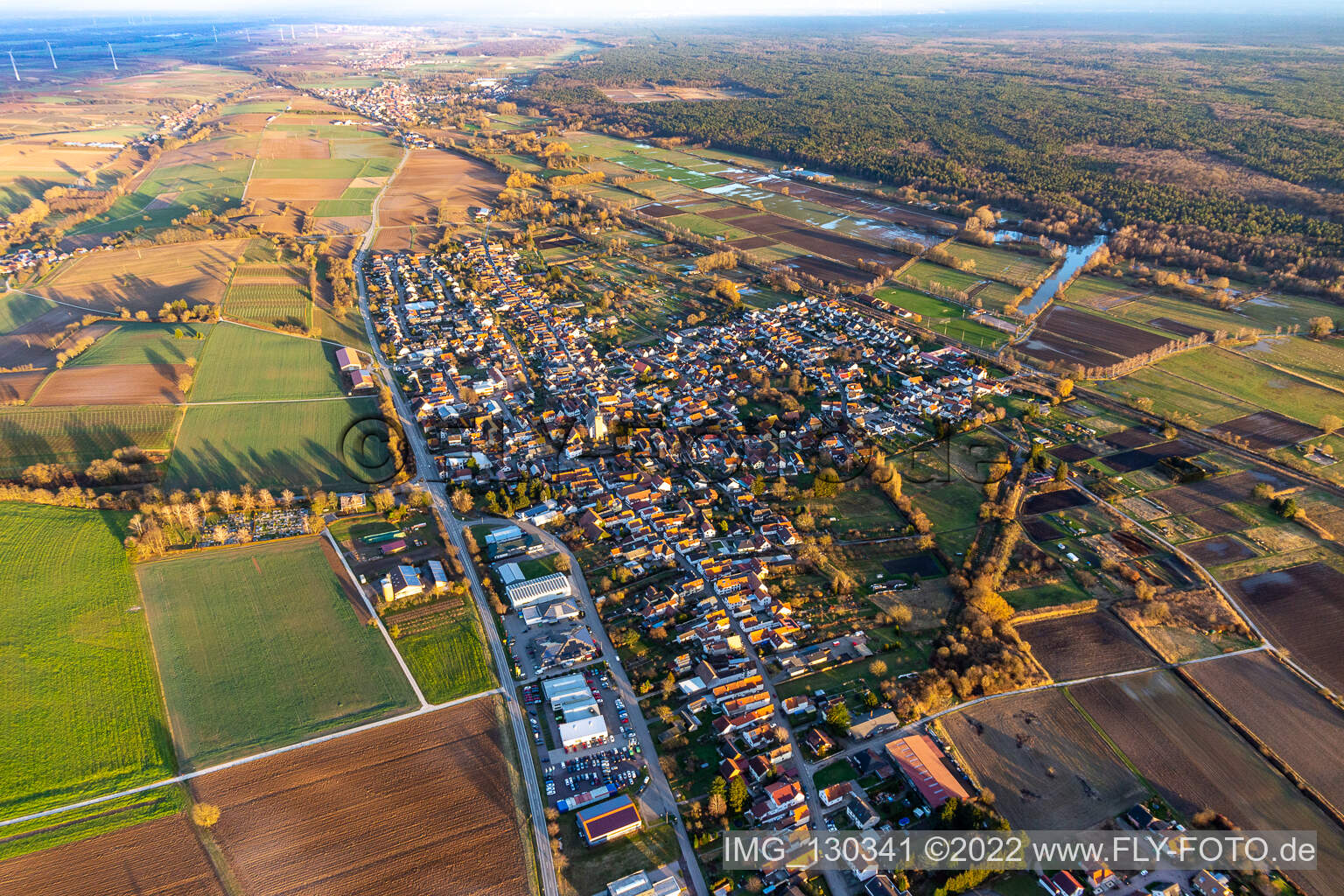 Steinfeld im Bundesland Rheinland-Pfalz, Deutschland aus der Luft betrachtet