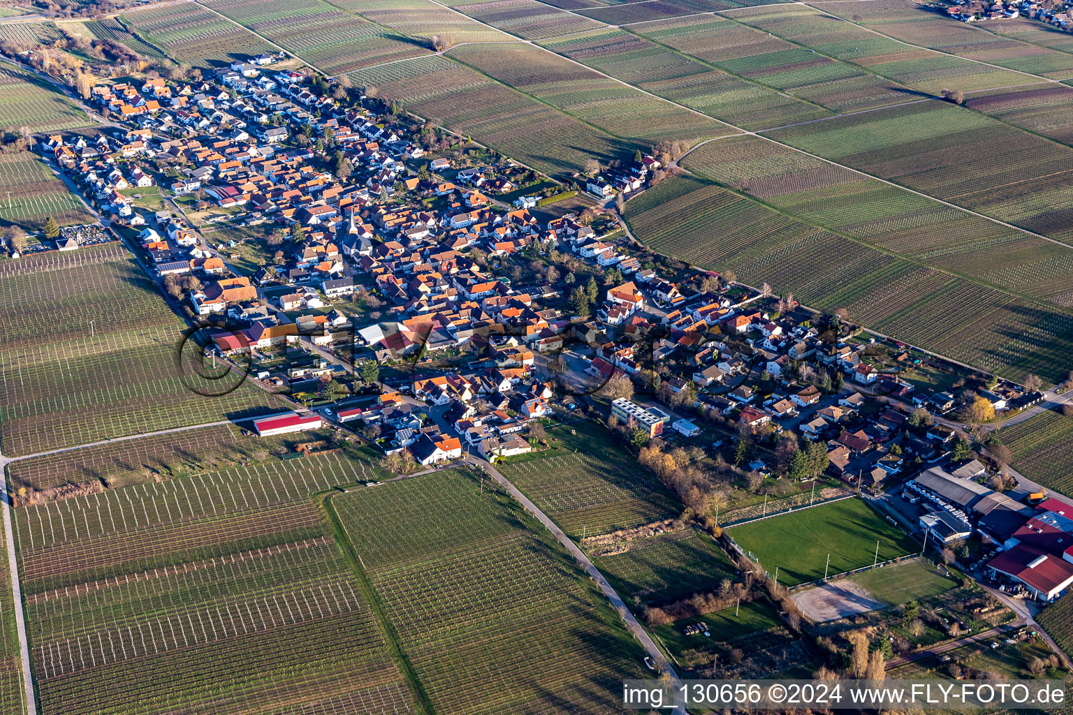 Roschbach im Bundesland Rheinland-Pfalz, Deutschland aus der Vogelperspektive