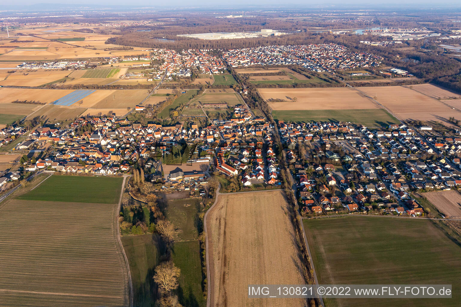 Westheim im Bundesland Rheinland-Pfalz, Deutschland aus der Vogelperspektive