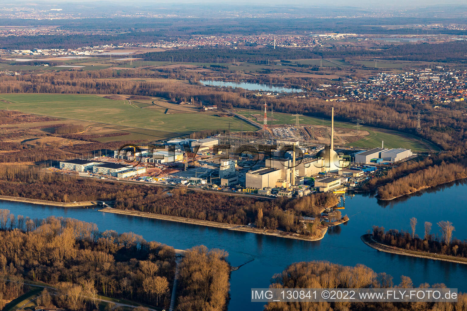 EnBW Kernkraft GmbH (EnKK), Philippsburg im Bundesland Baden-Württemberg, Deutschland