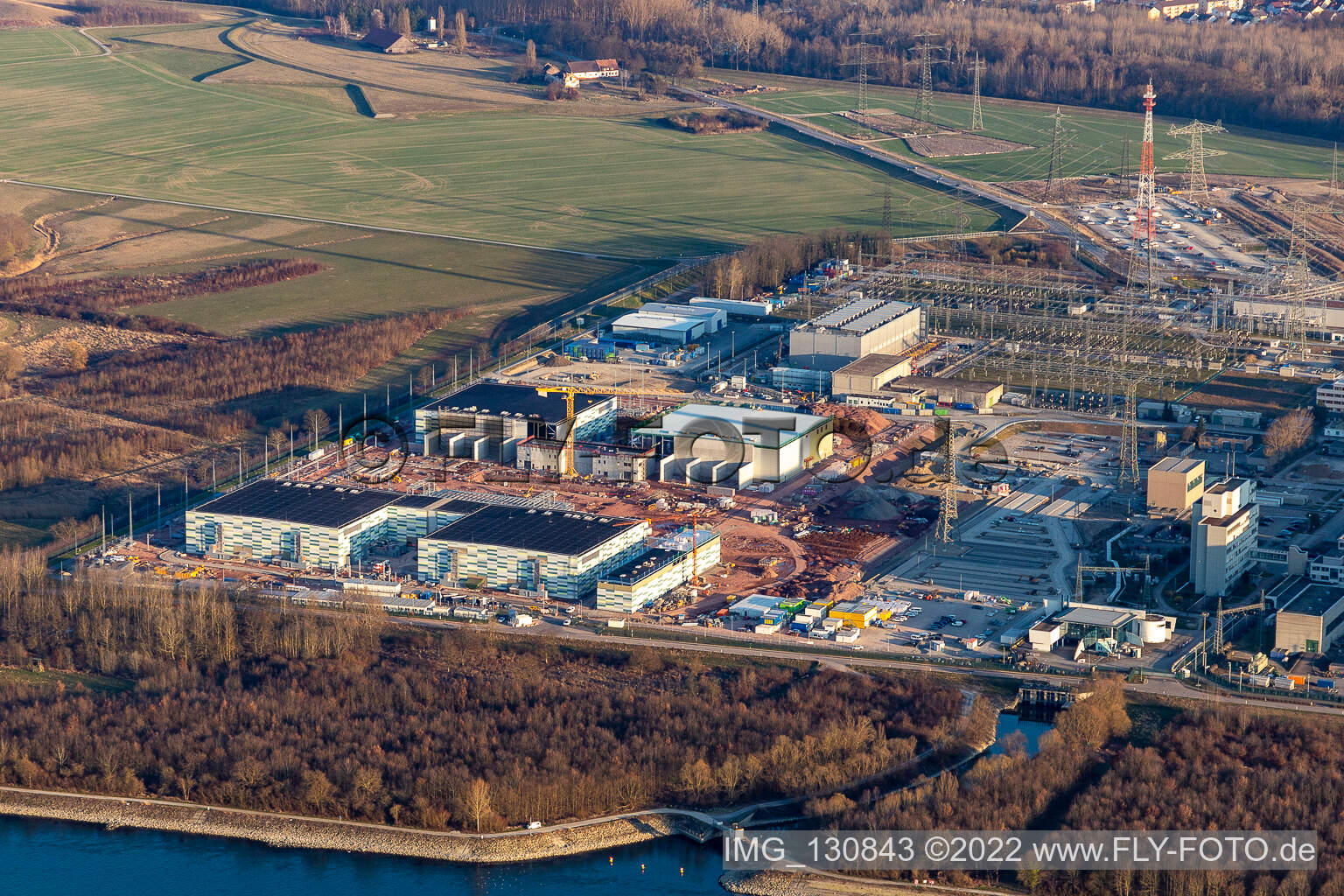 Luftbild von EnBW Kernkraft GmbH (EnKK), Philippsburg im Bundesland Baden-Württemberg, Deutschland
