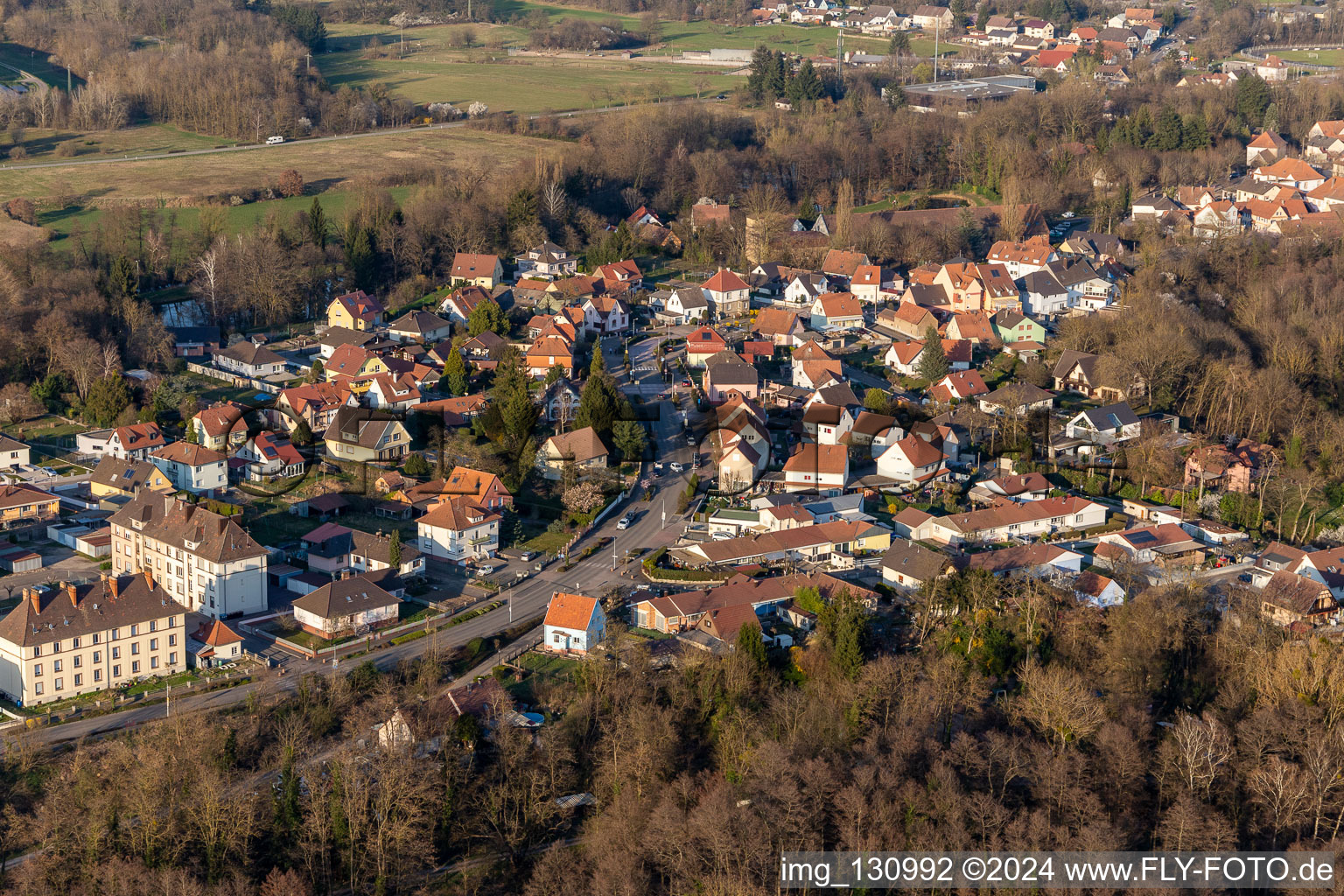 Rue de la Première Armée in Lauterbourg im Bundesland Bas-Rhin, Frankreich