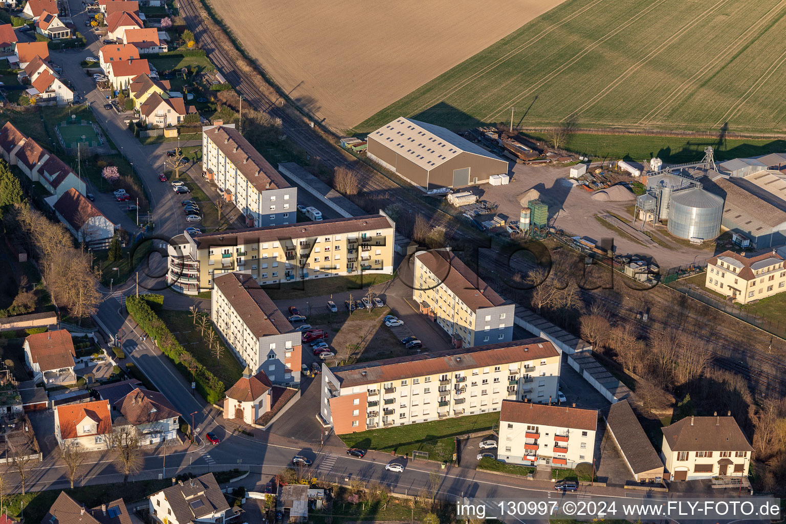 Cité de la Chapelle in Lauterbourg im Bundesland Bas-Rhin, Frankreich