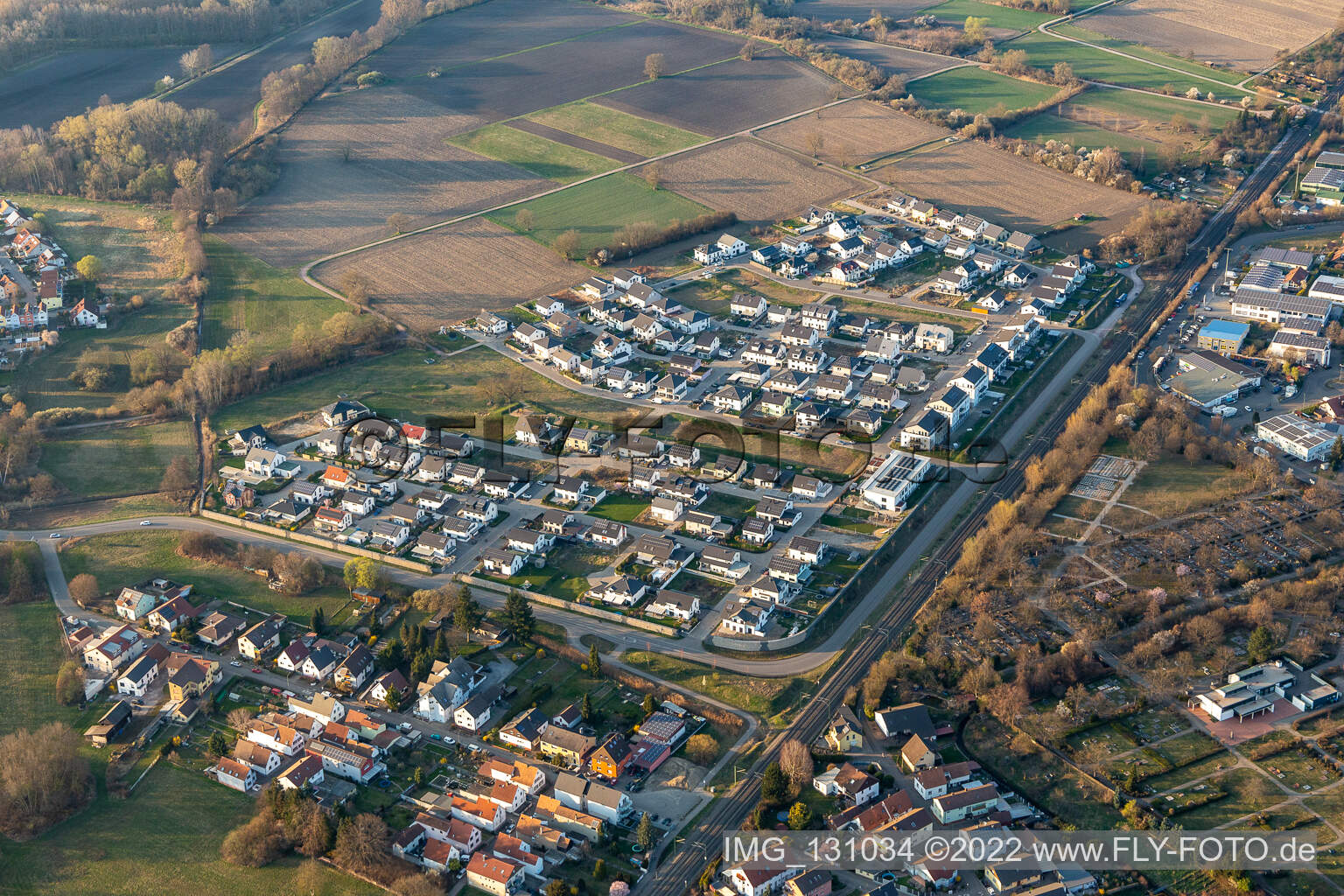 Luftaufnahme von Paul Klee Ring in Wörth am Rhein im Bundesland Rheinland-Pfalz, Deutschland