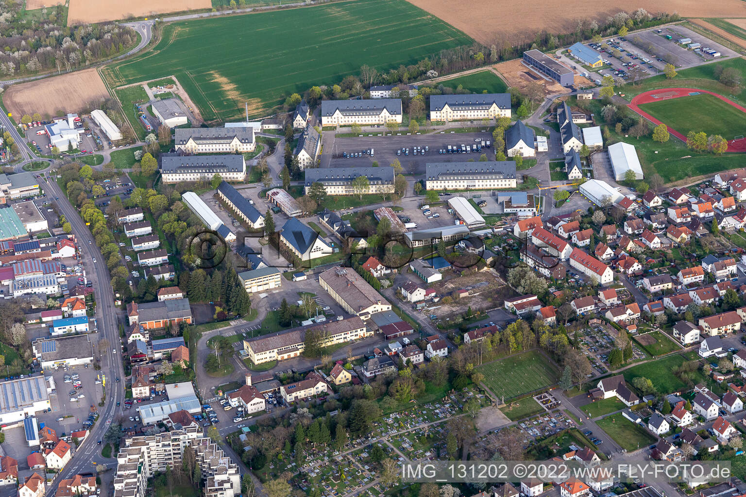 Elektronikzentrum der Bundeswehr in der Mackensenkaserne in Bad Bergzabern im Bundesland Rheinland-Pfalz, Deutschland