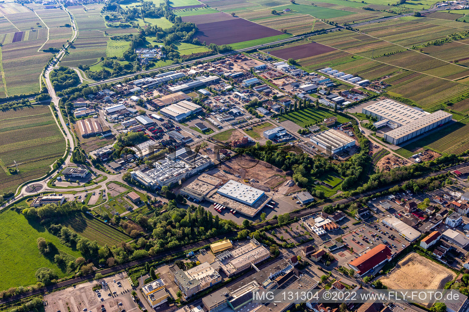 Industriering in Edenkoben im Bundesland Rheinland-Pfalz, Deutschland