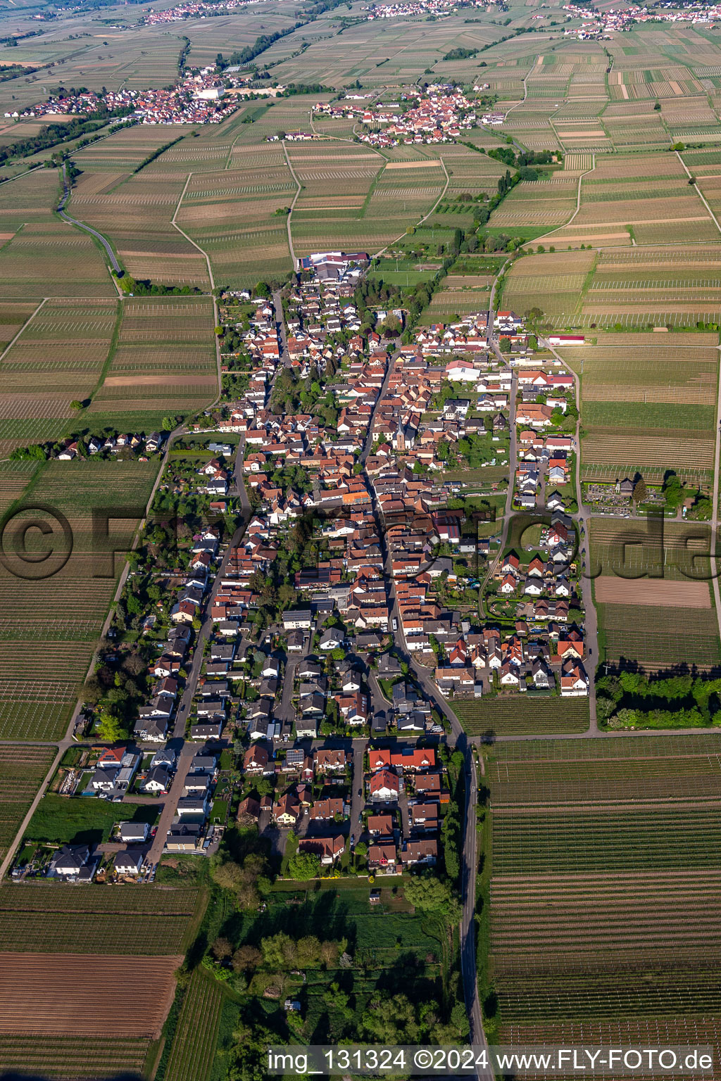 Roschbach im Bundesland Rheinland-Pfalz, Deutschland von einer Drohne aus