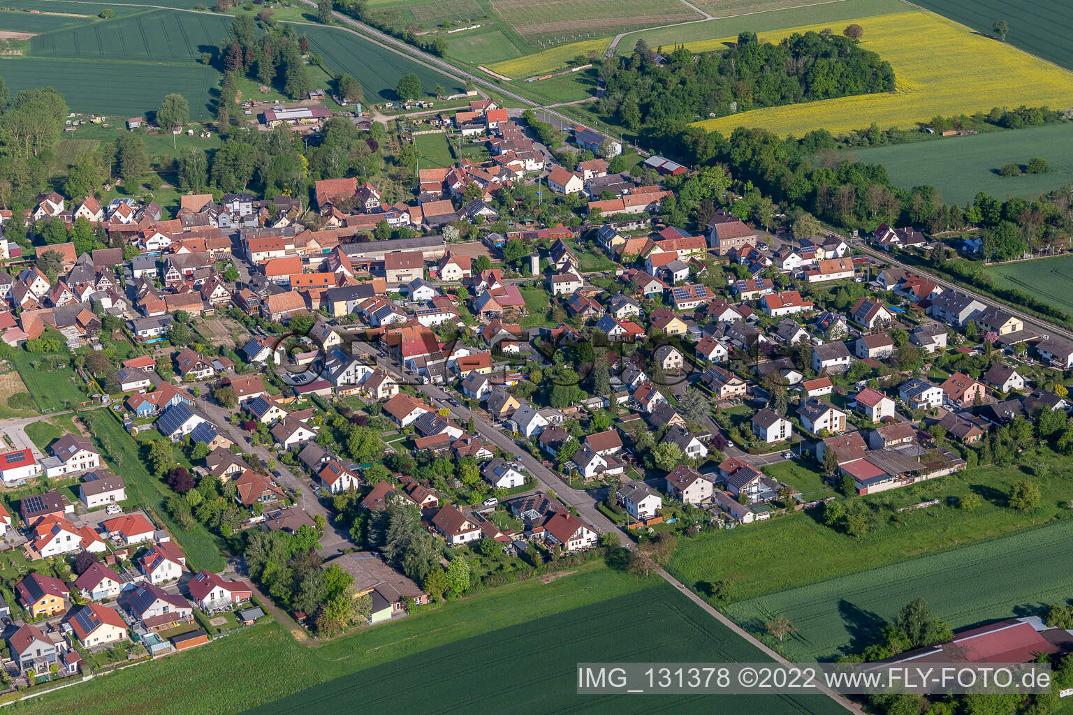 Drohnenbild von Barbelroth im Bundesland Rheinland-Pfalz, Deutschland