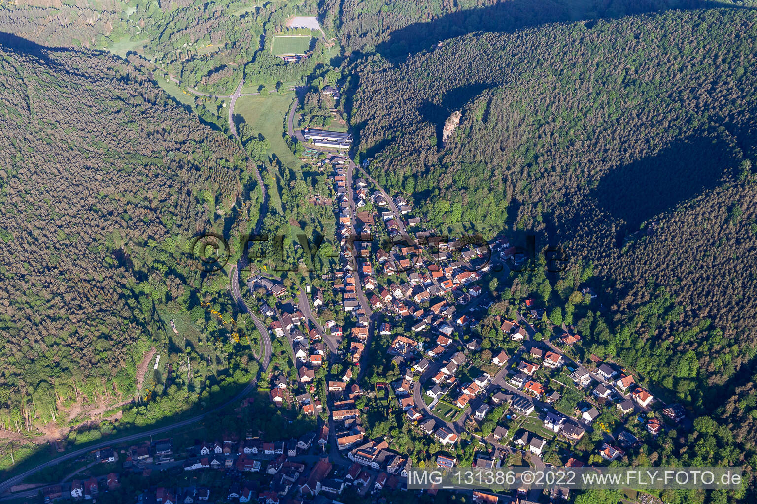 Lug im Bundesland Rheinland-Pfalz, Deutschland aus der Drohnenperspektive