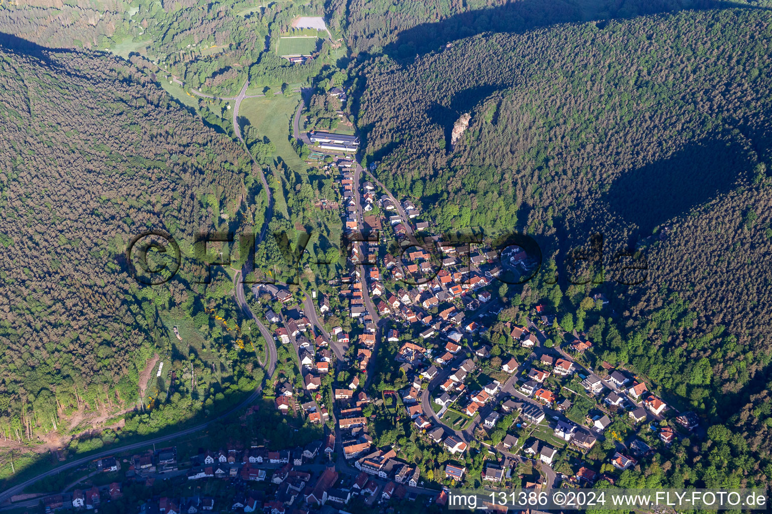 Lug im Bundesland Rheinland-Pfalz, Deutschland aus der Drohnenperspektive