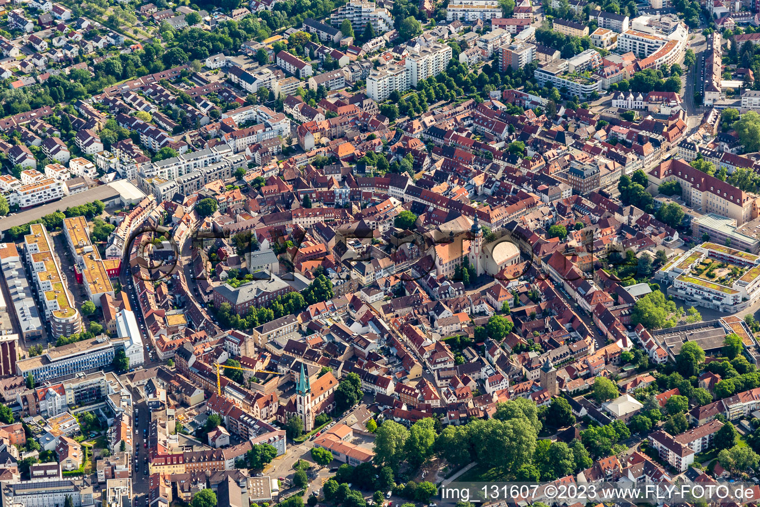 Historische Altstadt Durlach in Karlsruhe im Bundesland Baden-Württemberg, Deutschland
