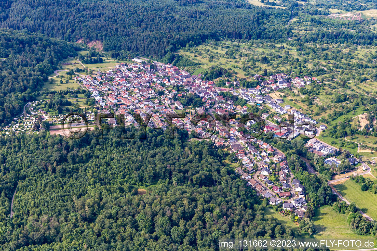 Ortsteil Waldprechtsweier in Malsch im Bundesland Baden-Württemberg, Deutschland