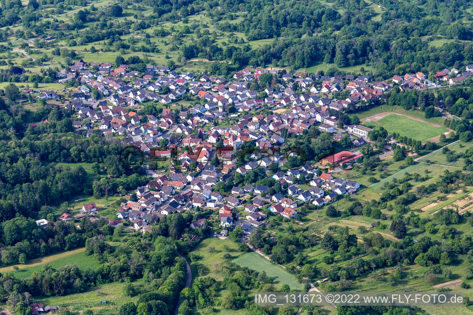 Luftbild von Oberweier in Gaggenau im Bundesland Baden-Württemberg, Deutschland