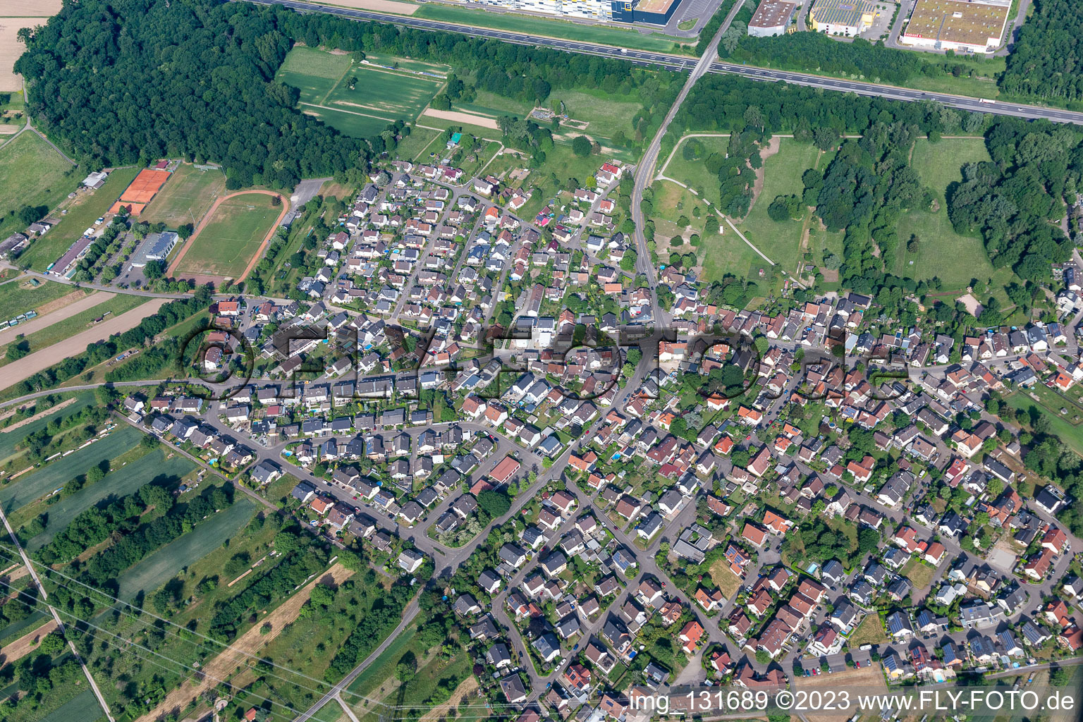 Ortsteil Rauental in Rastatt im Bundesland Baden-Württemberg, Deutschland