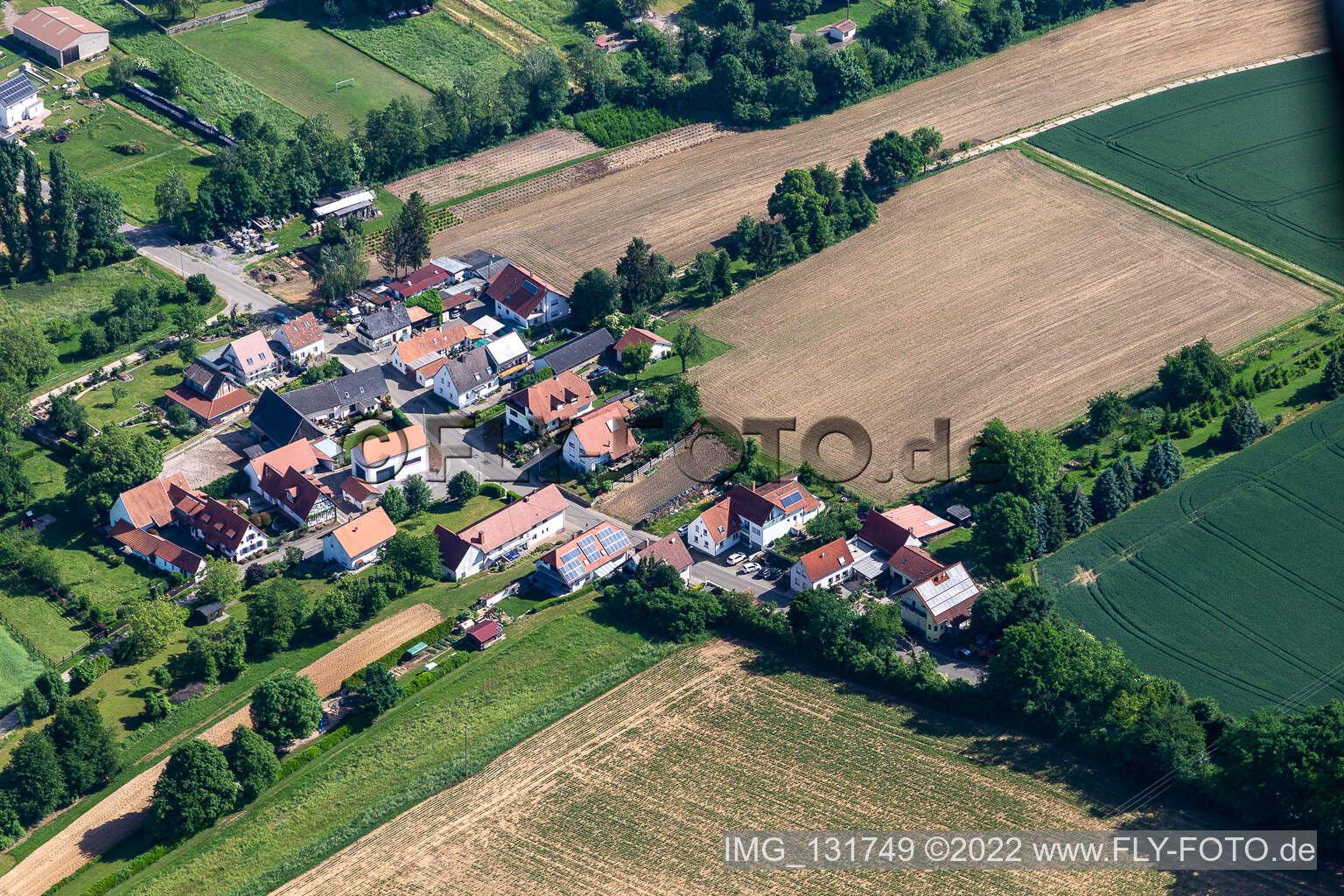 Kleinsteinfeld in Steinfeld im Bundesland Rheinland-Pfalz, Deutschland aus der Luft