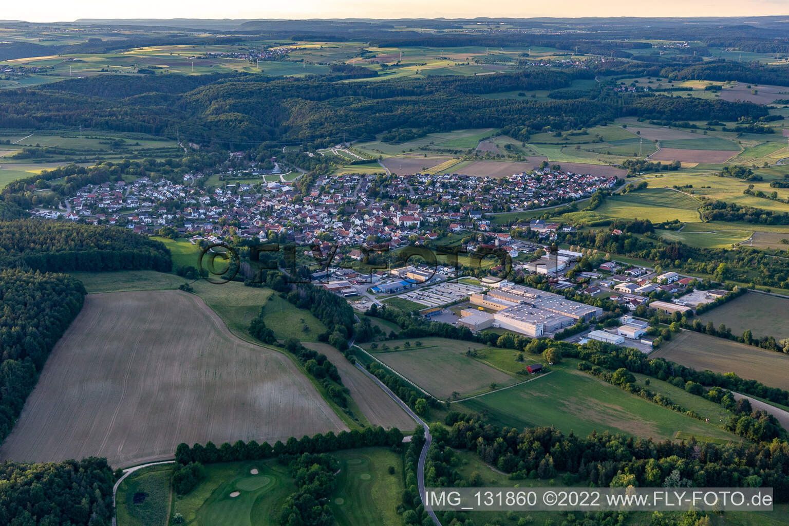 Luftaufnahme von Eigeltingen im Bundesland Baden-Württemberg, Deutschland