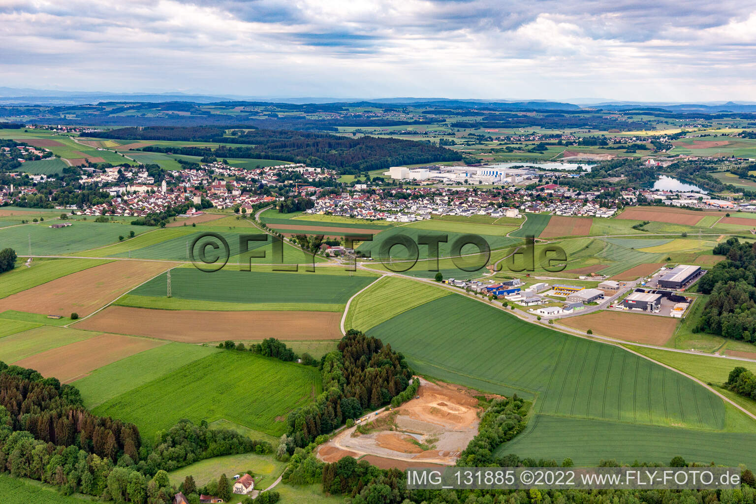 Pfullendorf im Bundesland Baden-Württemberg, Deutschland von oben gesehen