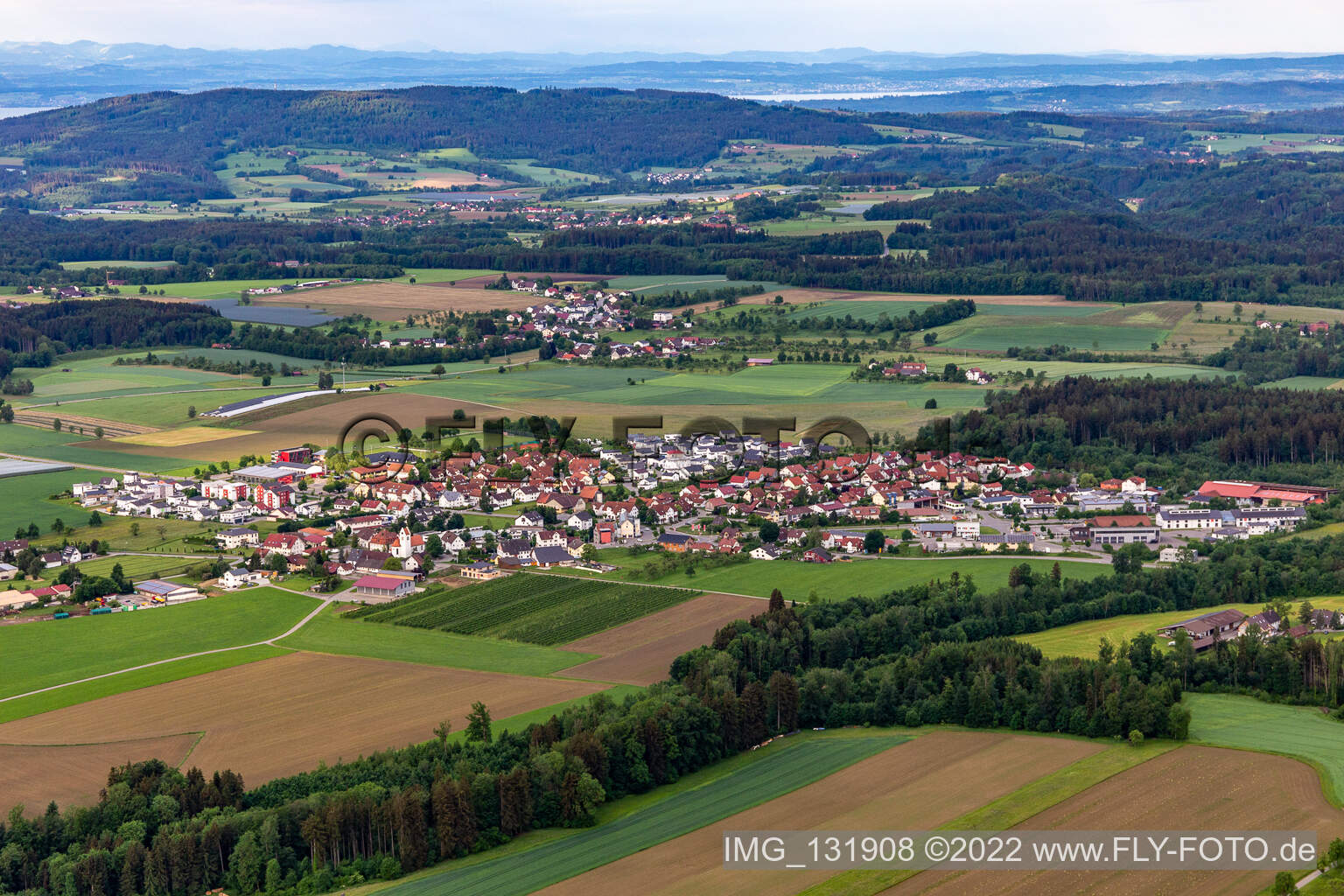 Luftbild von Baumgarten in Horgenzell im Bundesland Baden-Württemberg, Deutschland
