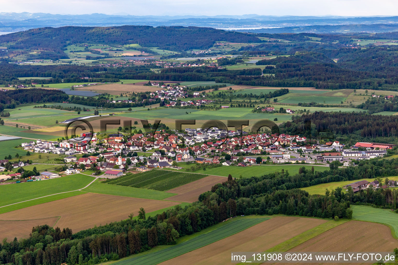 Luftbild von Baumgarten in Horgenzell im Bundesland Baden-Württemberg, Deutschland