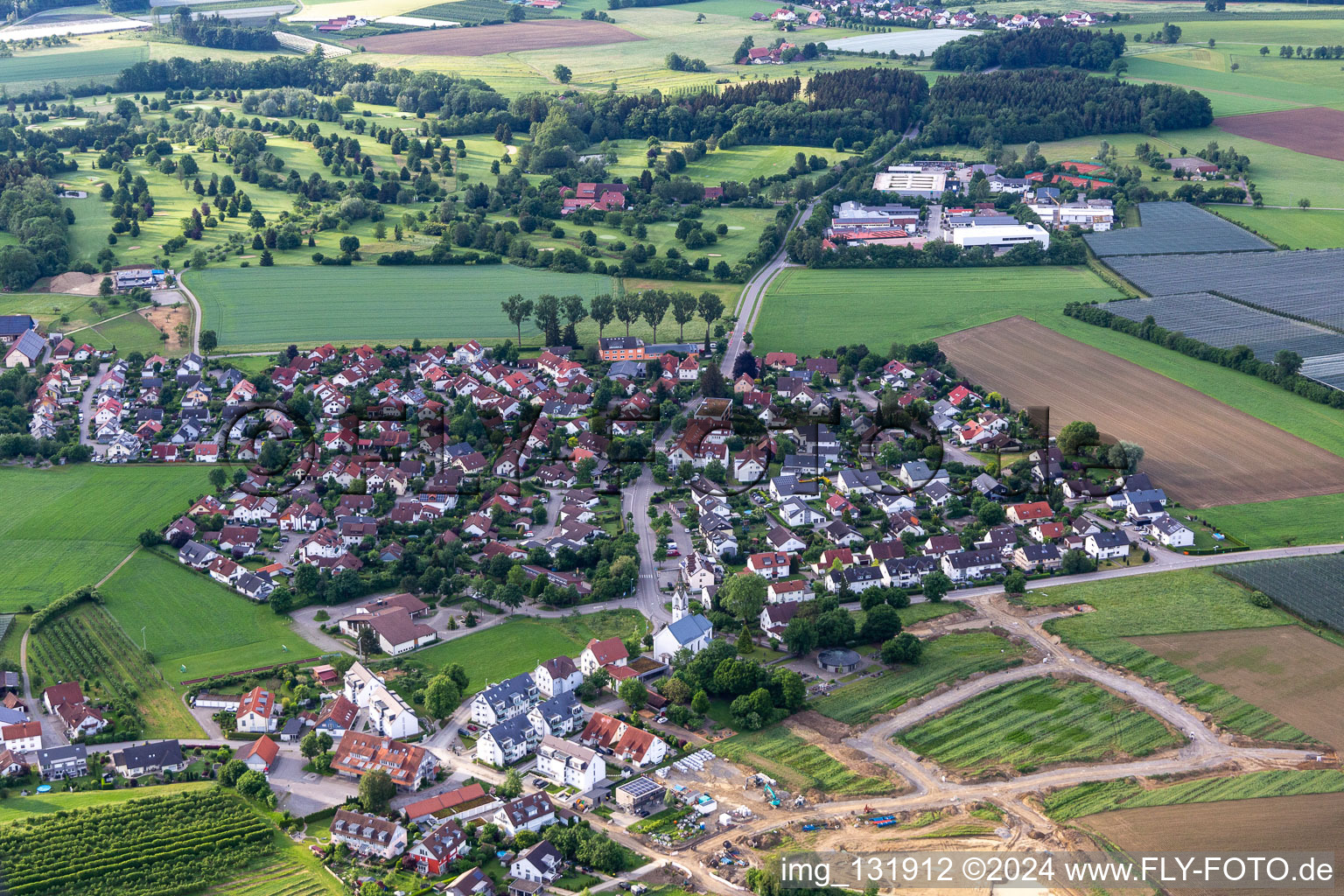 Ortsteil Schmalegg in Ravensburg im Bundesland Baden-Württemberg, Deutschland