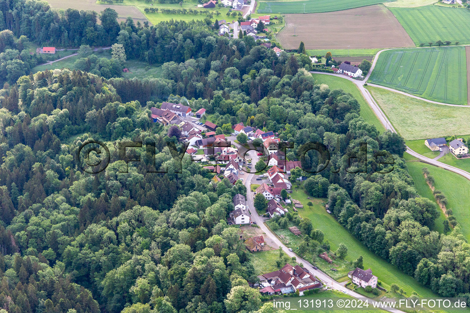 Luftbild von Ortsteil Schmalegg in Ravensburg im Bundesland Baden-Württemberg, Deutschland