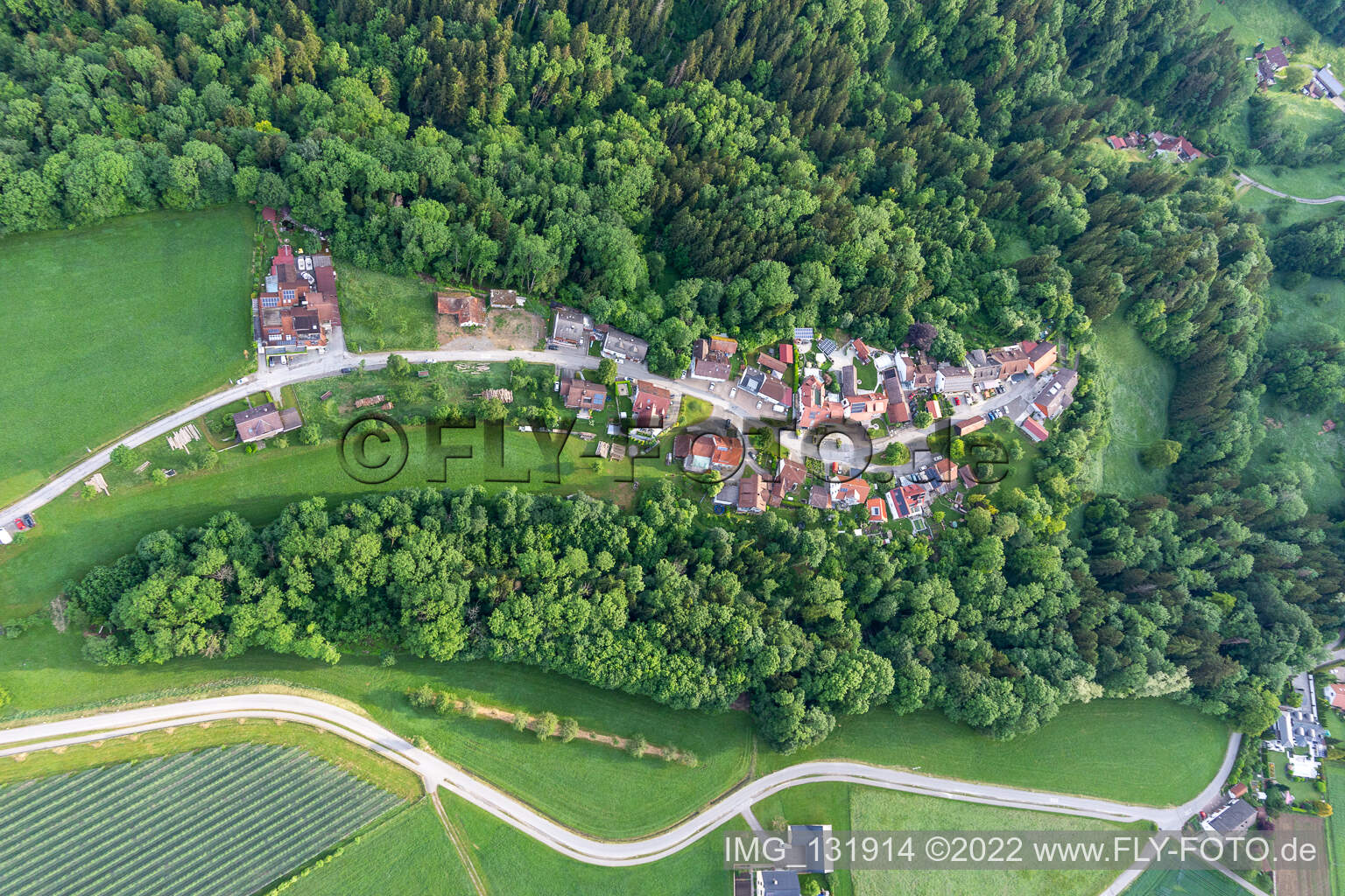 Luftaufnahme von Schmalegg in Ravensburg im Bundesland Baden-Württemberg, Deutschland