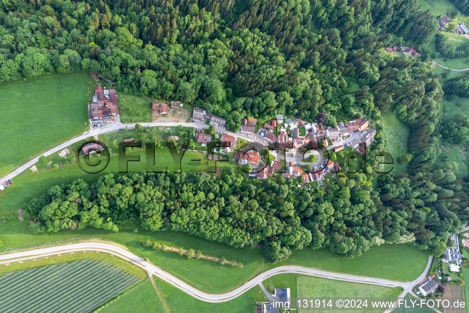 Luftaufnahme von Schmalegg in Ravensburg im Bundesland Baden-Württemberg, Deutschland