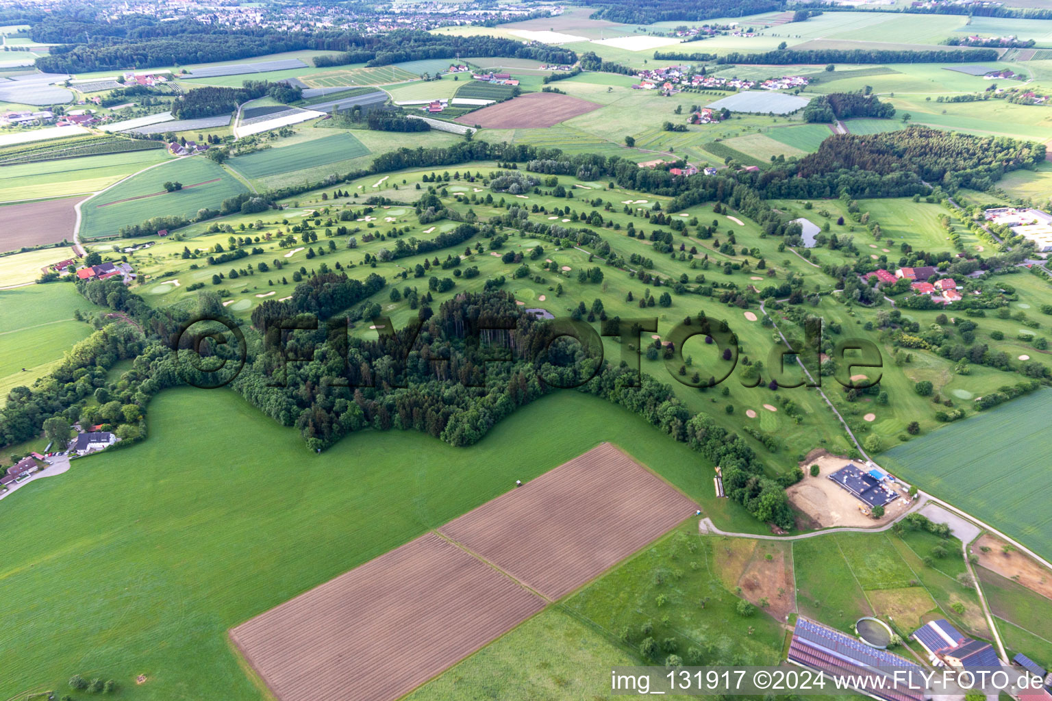 Luftbild von Golfanlage Ravensburg im Bundesland Baden-Württemberg, Deutschland