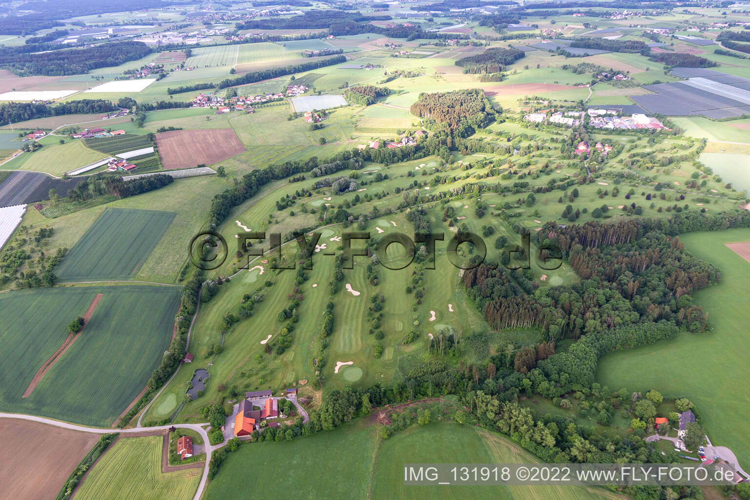 Luftaufnahme von Golfanlage Ravensburg im Bundesland Baden-Württemberg, Deutschland