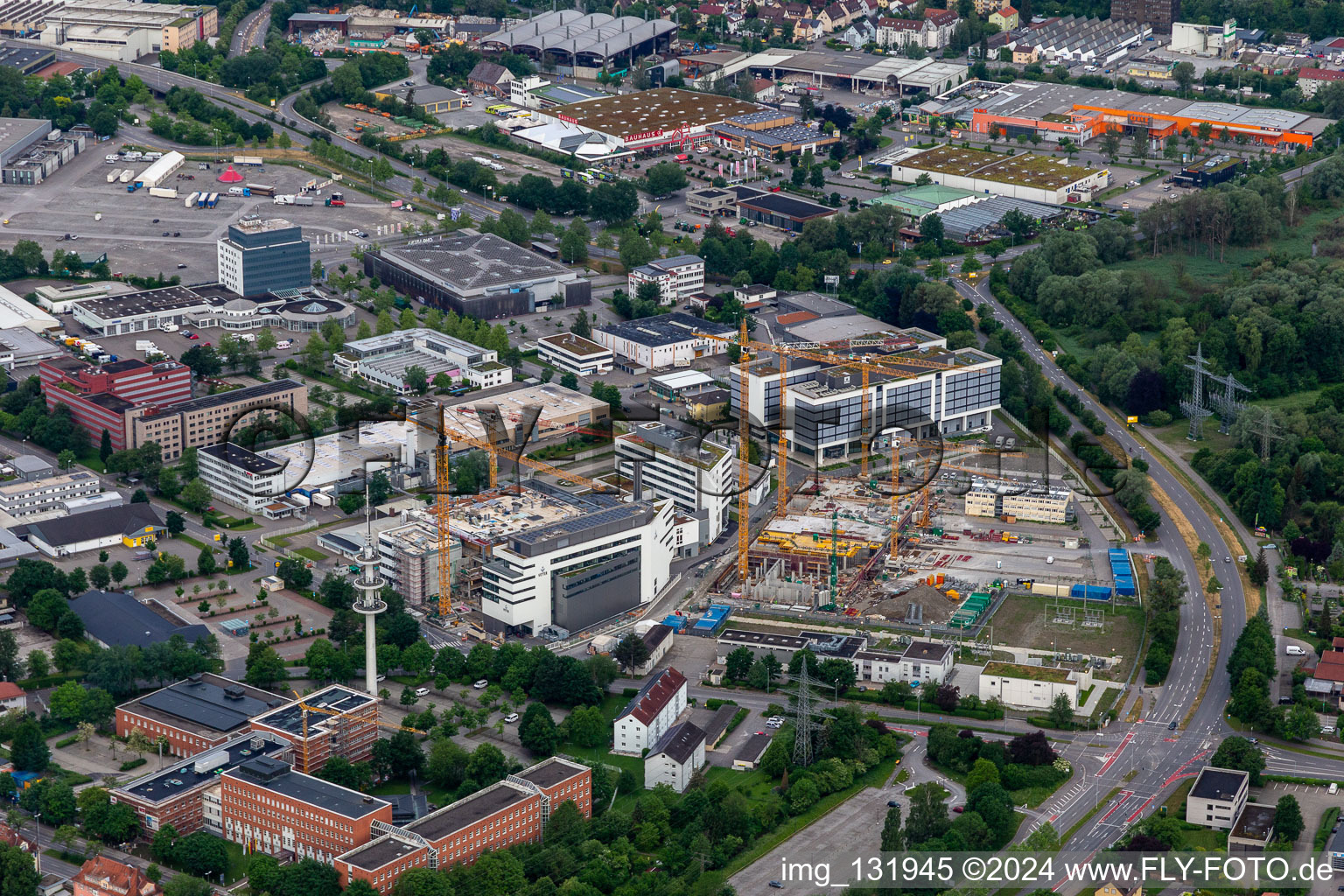 Luftbild von Vetter Pharma Fertigung GmbH & Co. KG in Ravensburg im Bundesland Baden-Württemberg, Deutschland