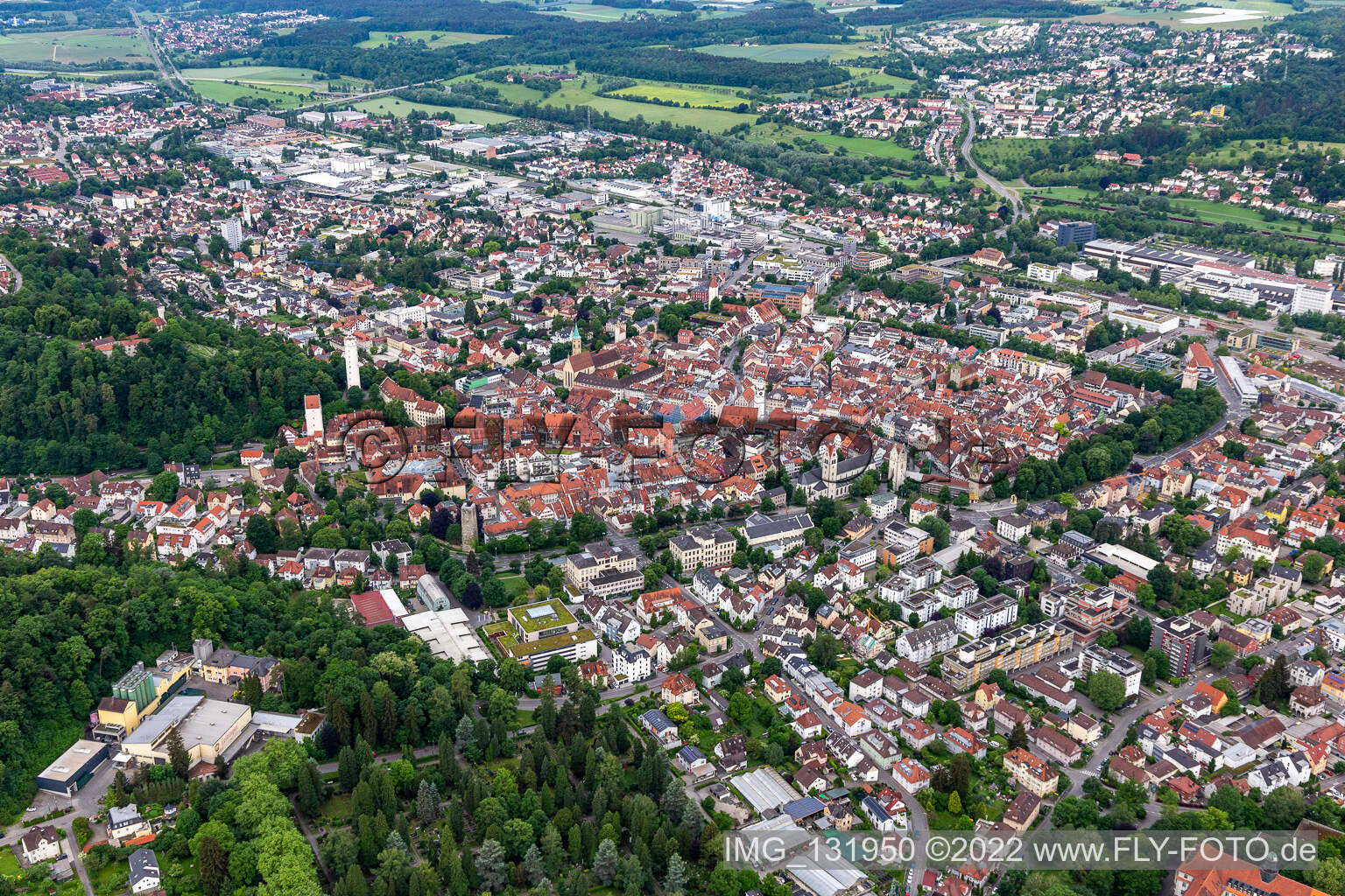 Altstadt in Ravensburg im Bundesland Baden-Württemberg, Deutschland