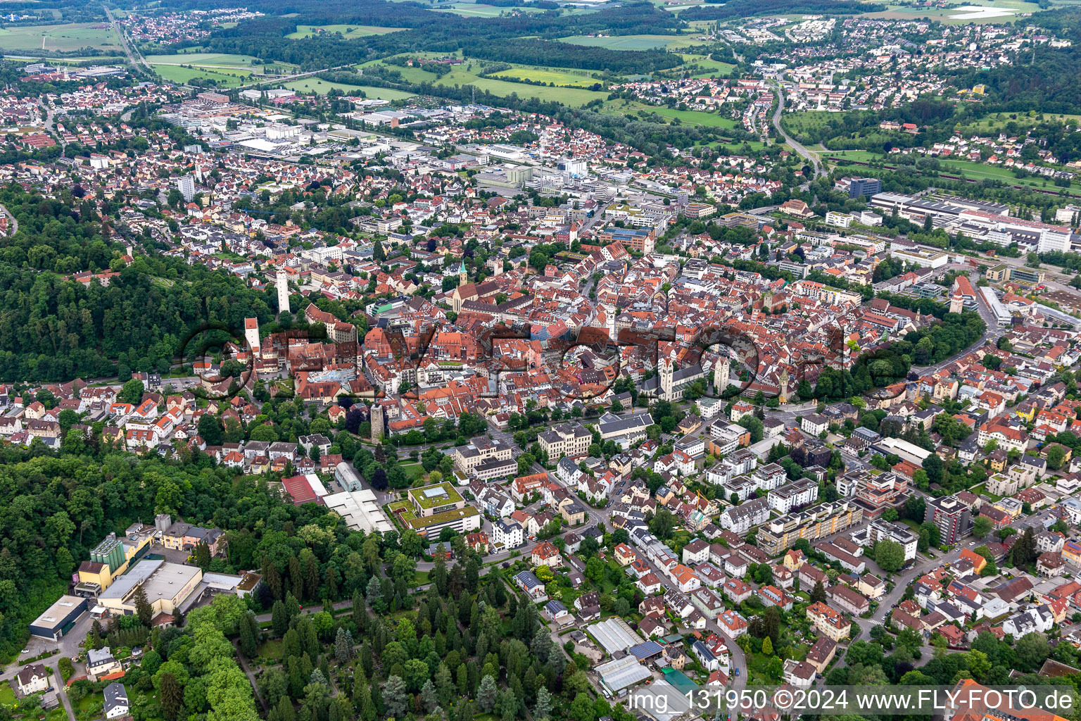 Altstadt in Ravensburg im Bundesland Baden-Württemberg, Deutschland