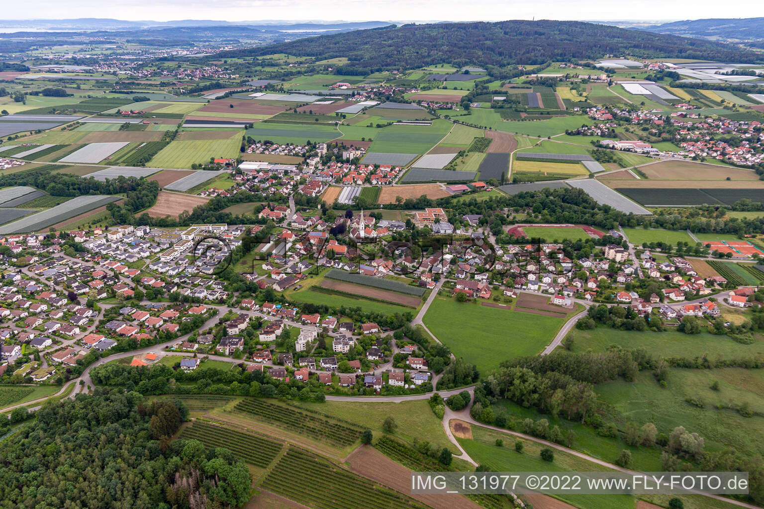 Luftbild von Oberteuringen im Bundesland Baden-Württemberg, Deutschland