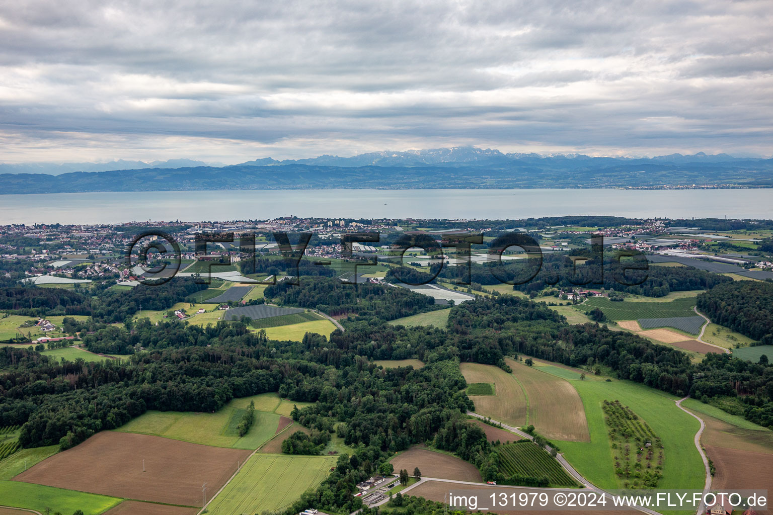 Bodenseepanorama in Friedrichshafen im Bundesland Baden-Württemberg, Deutschland