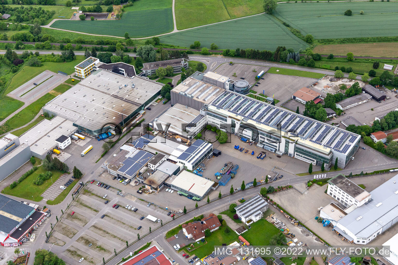 Luftbild von Albert Weber GmbH in Markdorf im Bundesland Baden-Württemberg, Deutschland