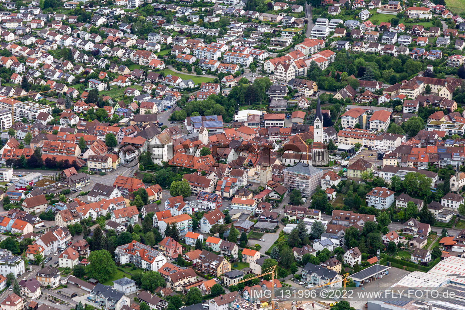 Luftaufnahme von Markdorf im Bundesland Baden-Württemberg, Deutschland
