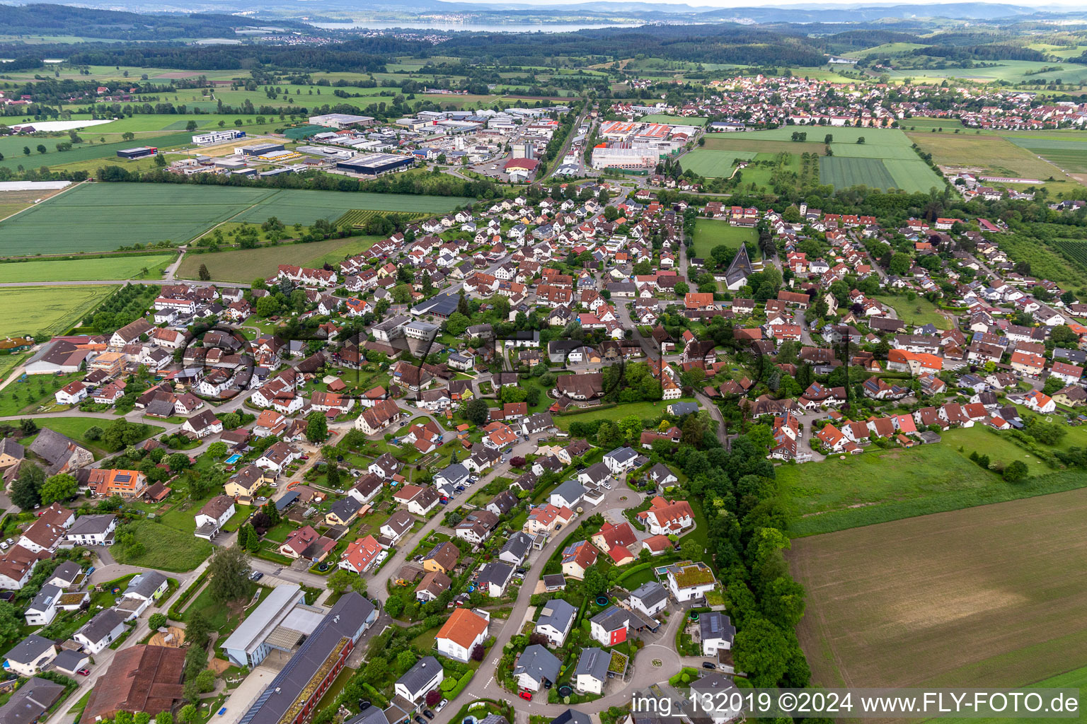 Industriegebiet Mimmenhausen im Ortsteil Neufrach in Salem im Bundesland Baden-Württemberg, Deutschland