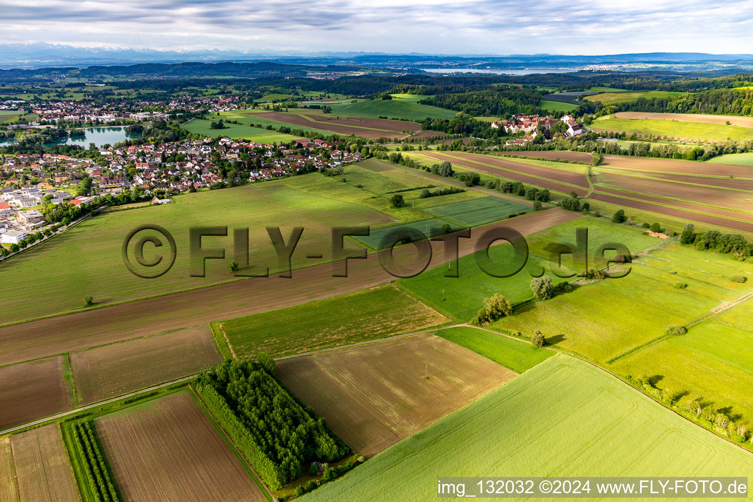 Luftbild von Ortsteil Stefansfeld in Salem im Bundesland Baden-Württemberg, Deutschland