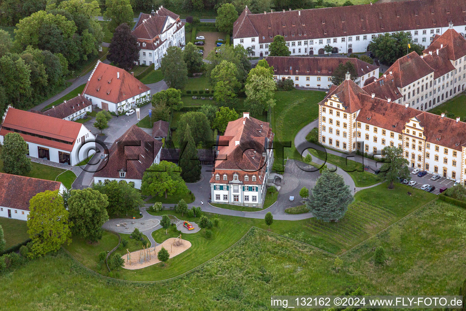 Luftbild von Schule Schloss Salem im Ortsteil Stefansfeld im Bundesland Baden-Württemberg, Deutschland