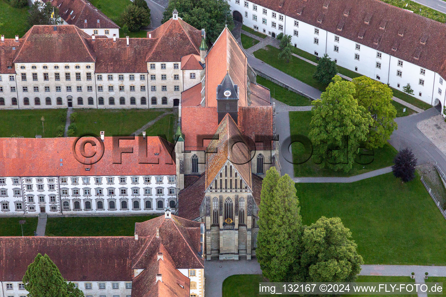 Schule Schloss Salem im Ortsteil Stefansfeld im Bundesland Baden-Württemberg, Deutschland von oben