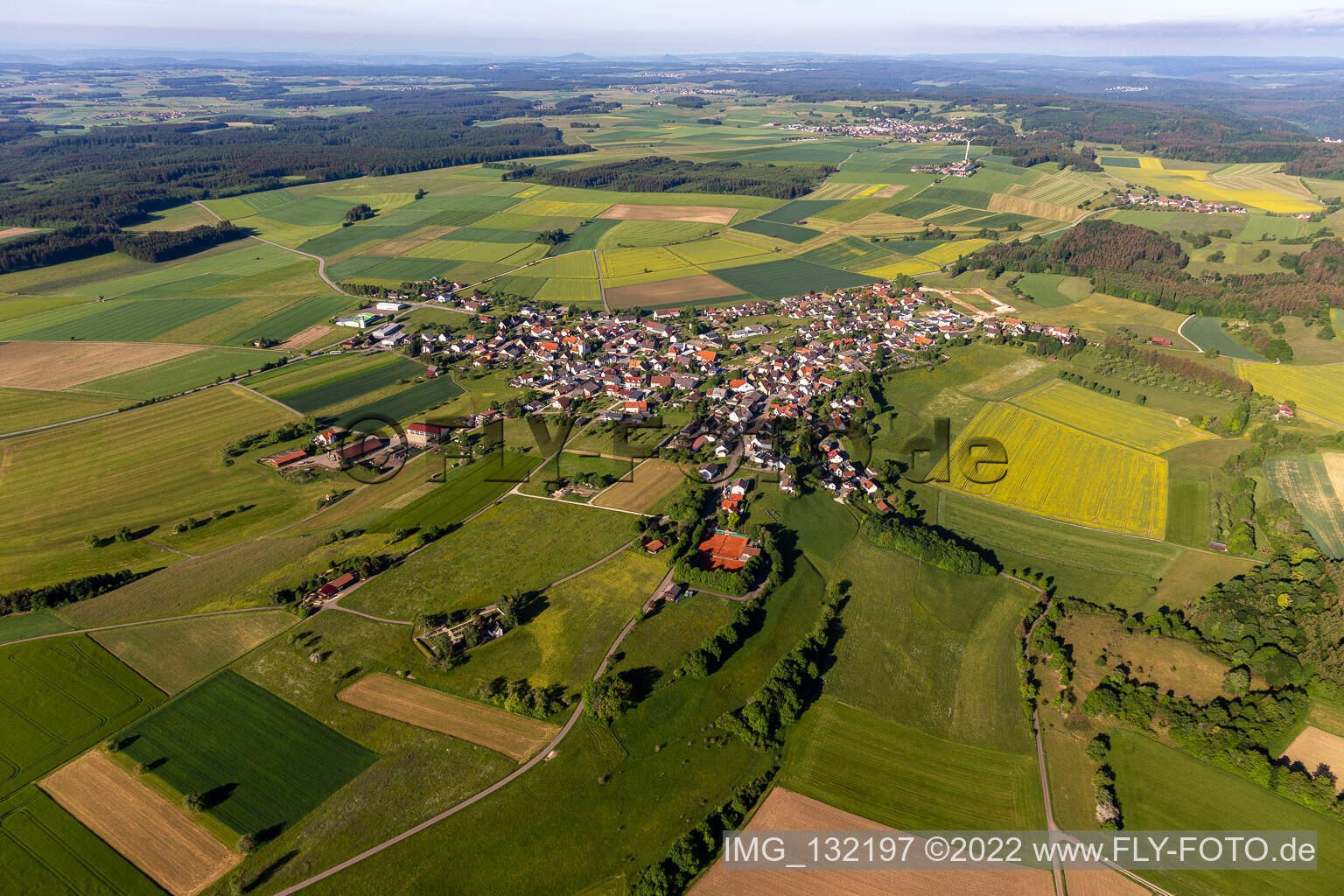 Luftbild von Kreenheinstetten in Leibertingen im Bundesland Baden-Württemberg, Deutschland