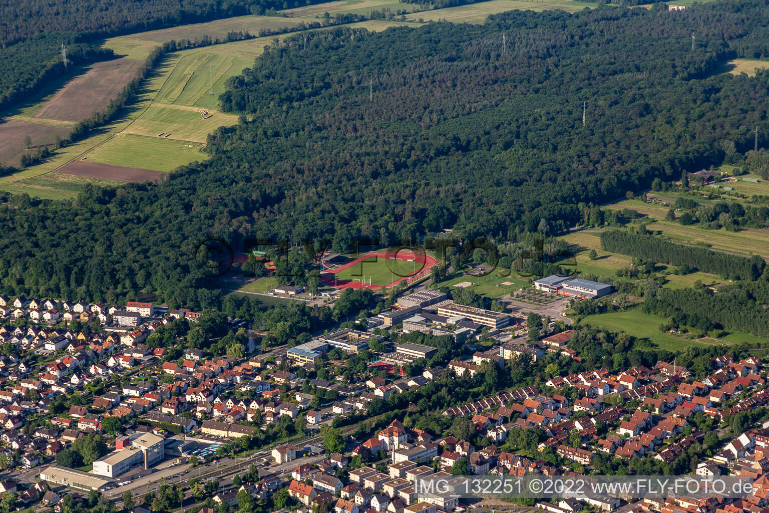 Bienwaldstadion in Kandel im Bundesland Rheinland-Pfalz, Deutschland