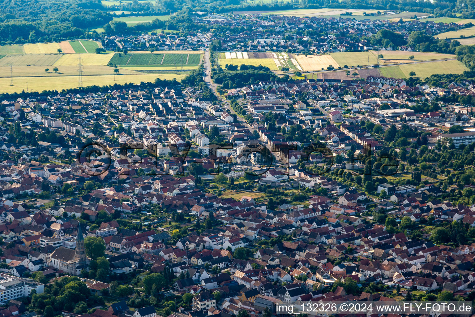 Kuhardter Straße in Rülzheim im Bundesland Rheinland-Pfalz, Deutschland