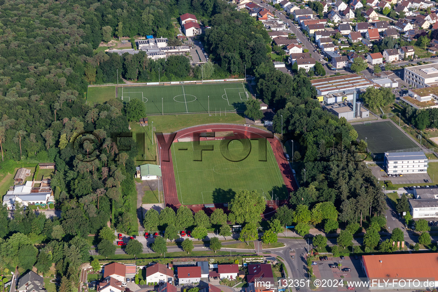 Luftbild von SV Rülzheim 1920 e.V im Bundesland Rheinland-Pfalz, Deutschland