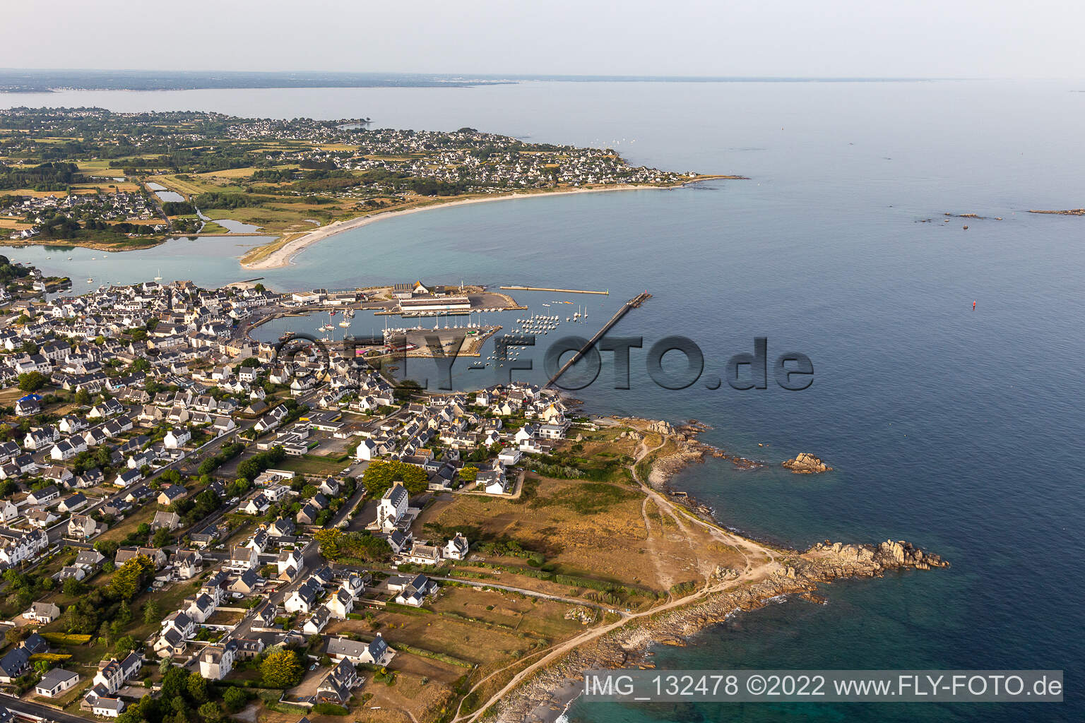 Luftbild von Plobannalec-Lesconil im Bundesland Finistère, Frankreich