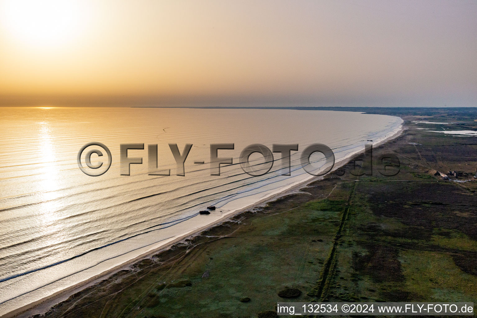 Luftbild von Plage de TREGUENNEC in Tréguennec im Bundesland Finistère, Frankreich