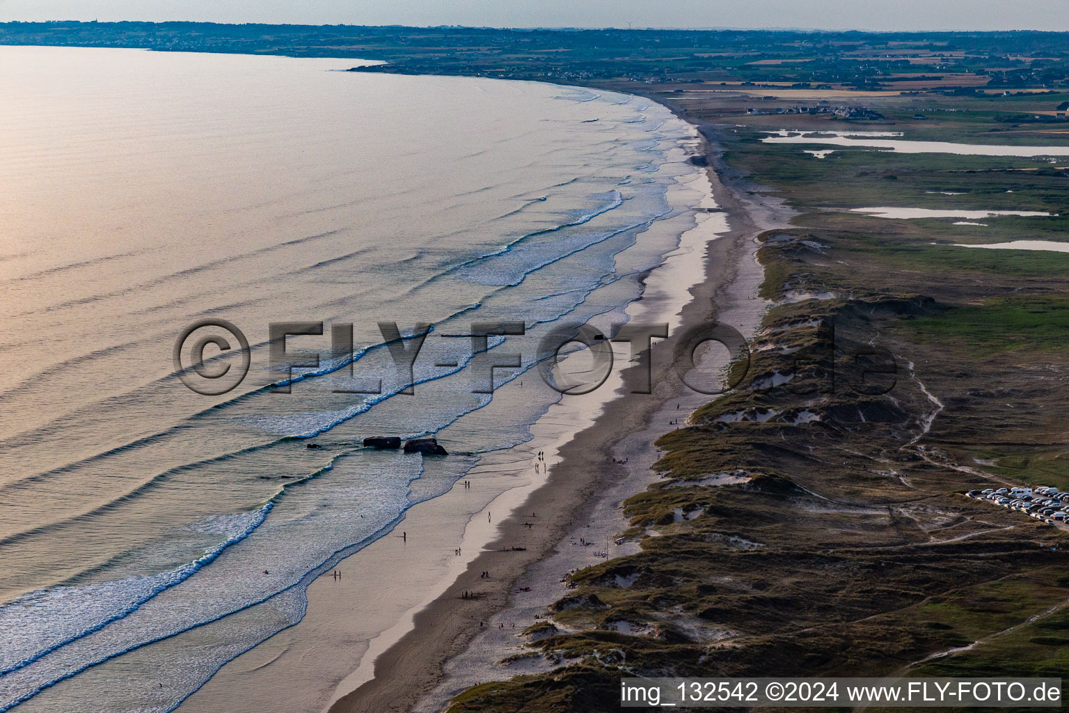 Plage de Kermabec in der Bretagne in Tréguennec im Bundesland Finistère, Frankreich